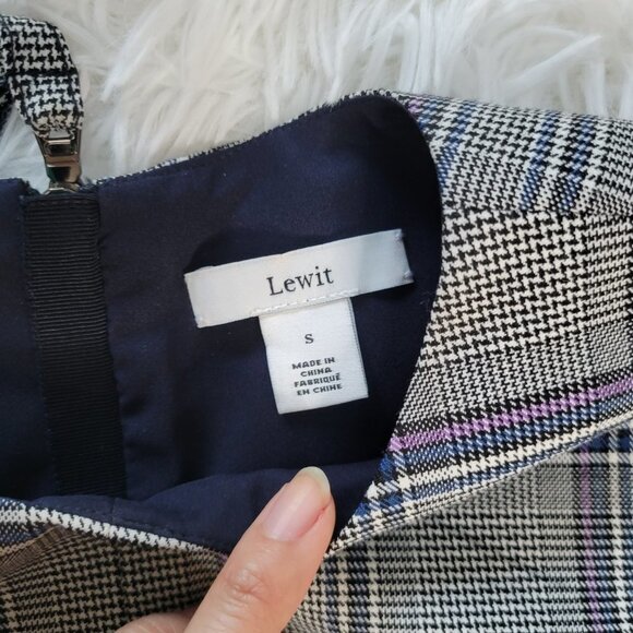 Lewit Lidia Plaid Shell Wool Blend Sleeveless Top - Size Small - Picture 6 of 11